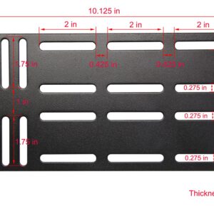 Kings Brand Queen - King Bed Frame Headboard Bracket Modification Modi-Plate, Set of 2