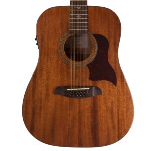sawtooth mahogany series 12-string solid mahogany top acoustic-electric dreadnought guitar
