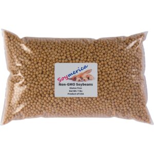 soymerica non-gmo soybeans - 7 lbs (newest crop). identity preserved (ip). great for soy milk and tofu. 100% product of usa
