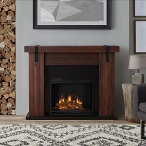 Aspen 49" Electric Fireplace in Chestnut Barnwood by Real Flame