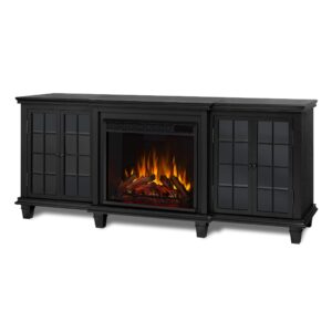 real flame marlowe fireplace tv stand in black