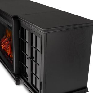 Real Flame Marlowe Fireplace TV Stand in Black