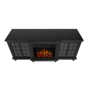 Real Flame Marlowe Fireplace TV Stand in Black