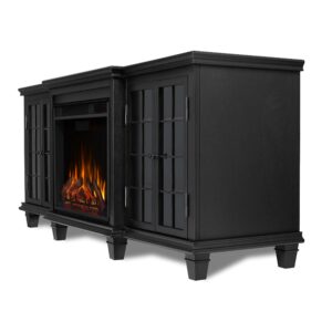 Real Flame Marlowe Fireplace TV Stand in Black