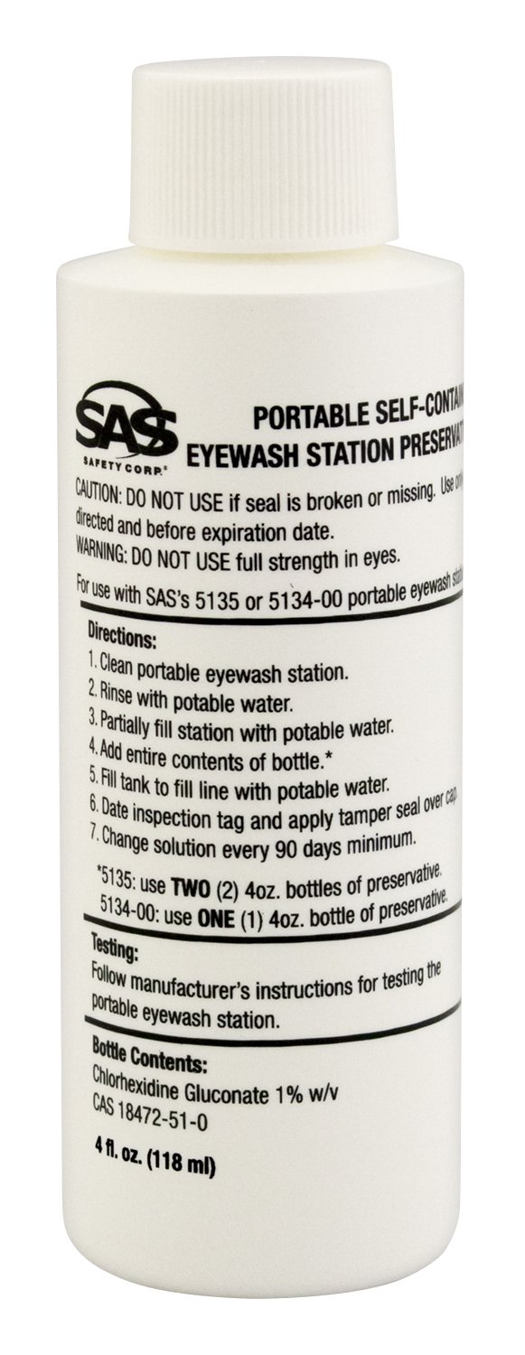 SAS Safety 5136-01 4 oz. Preservative for Eyewash Station