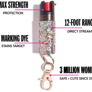 super-cute pepper spray Keychain - Fashionable & Powerful, Our 10% OC, No Gel Sprays Long Range and is Specifically Designed for Women, Safe, Accessible, Easy to Use - Multi Color