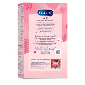 Enfamil A.R. Infant Formula, Reduces Reflux & Frequent Spit-Up, Expert Recommended DHA for Brain Development, Probiotics to Support Digestive & Immune Health, Powder Refill, 121.6 Oz