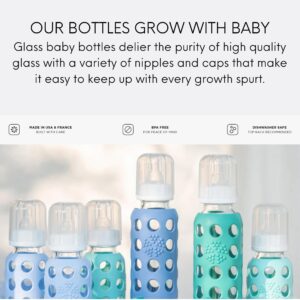 Lifefactory 4oz/9oz Glass Baby Bottle 4pk - (Pink/Lavender/Raspberry/Grape)