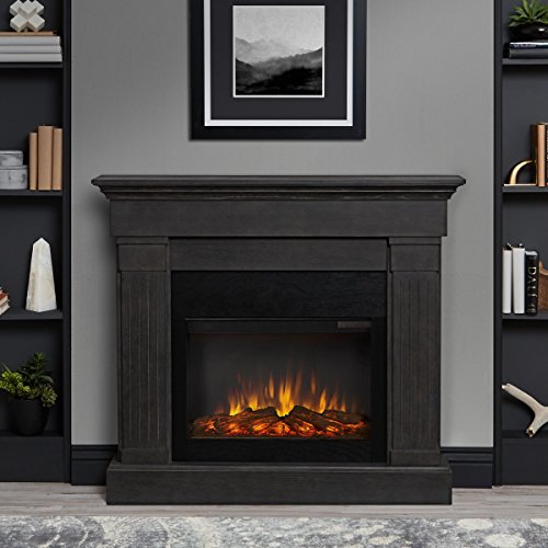 Real Flame Crawford Electric Fireplace in Gray