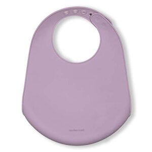 modern-twist Bucket-Bib 100% Food-Grade Silicone, Waterproof and Reusable, Mama Llama – Lovely Lavender