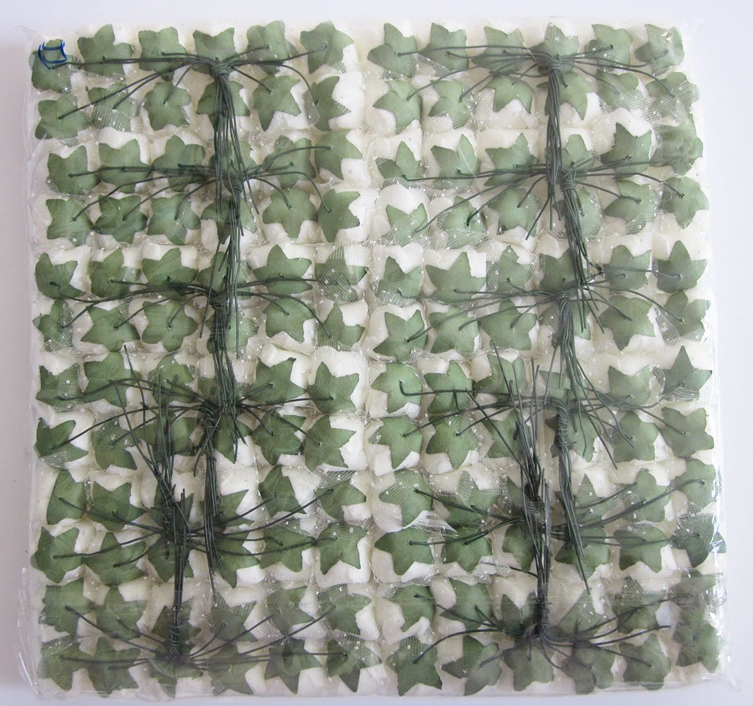 Artfen Mini Fake Rose Flower Heads 144pcs Mini Artificial Roses DIY Wedding Flowers Accessories Make Bridal Hair Clips Headbands Dress (Bottom add Gauze) Milk White