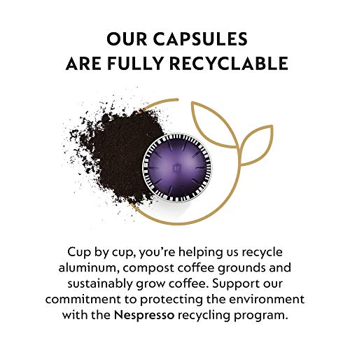 Nespresso Capsules VertuoLine, Altissio, Medium Roast Espresso Coffee, Brews 1.35 Ounce, 50 Count Coffee Pods, Pack of 1 (VERTUOLINE ONLY)