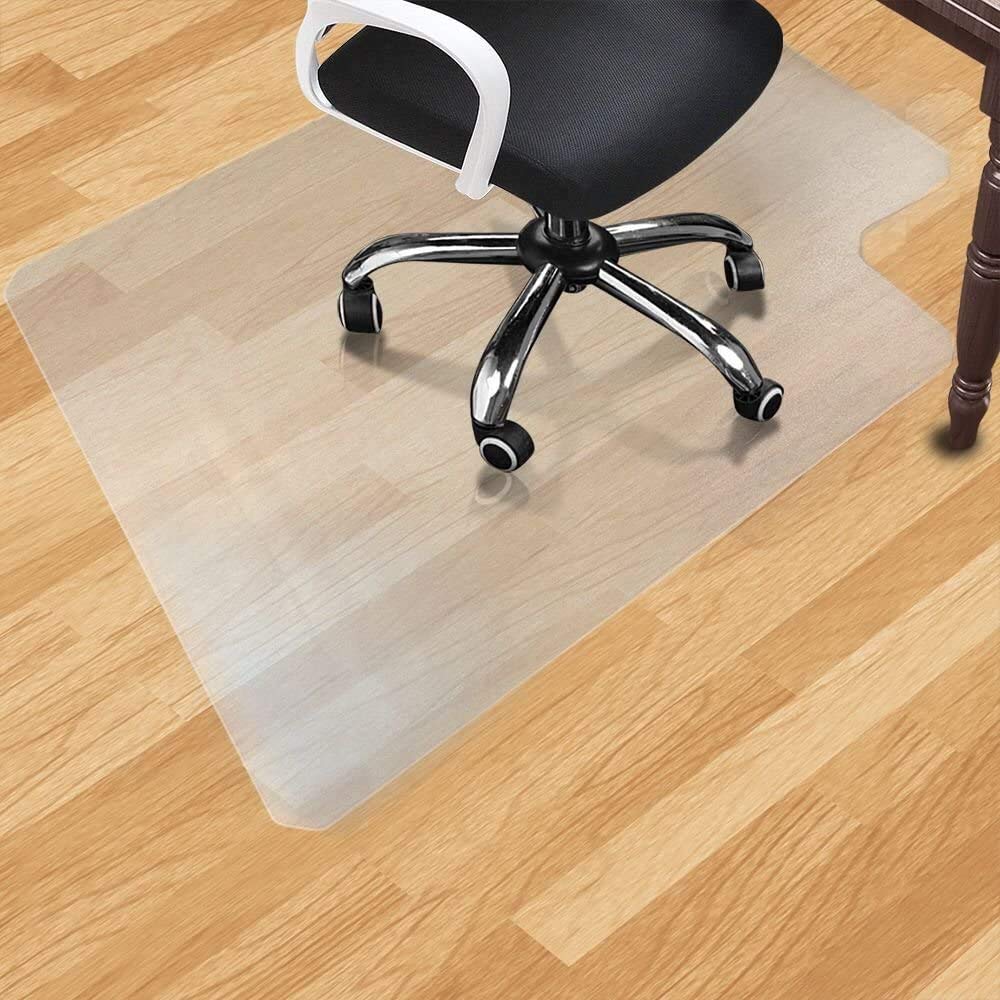 Sturdy Desk Office Chair Mat for Hardwood Floors Transparent Non Slip Premium Quality Floor Mat 36" X 48"