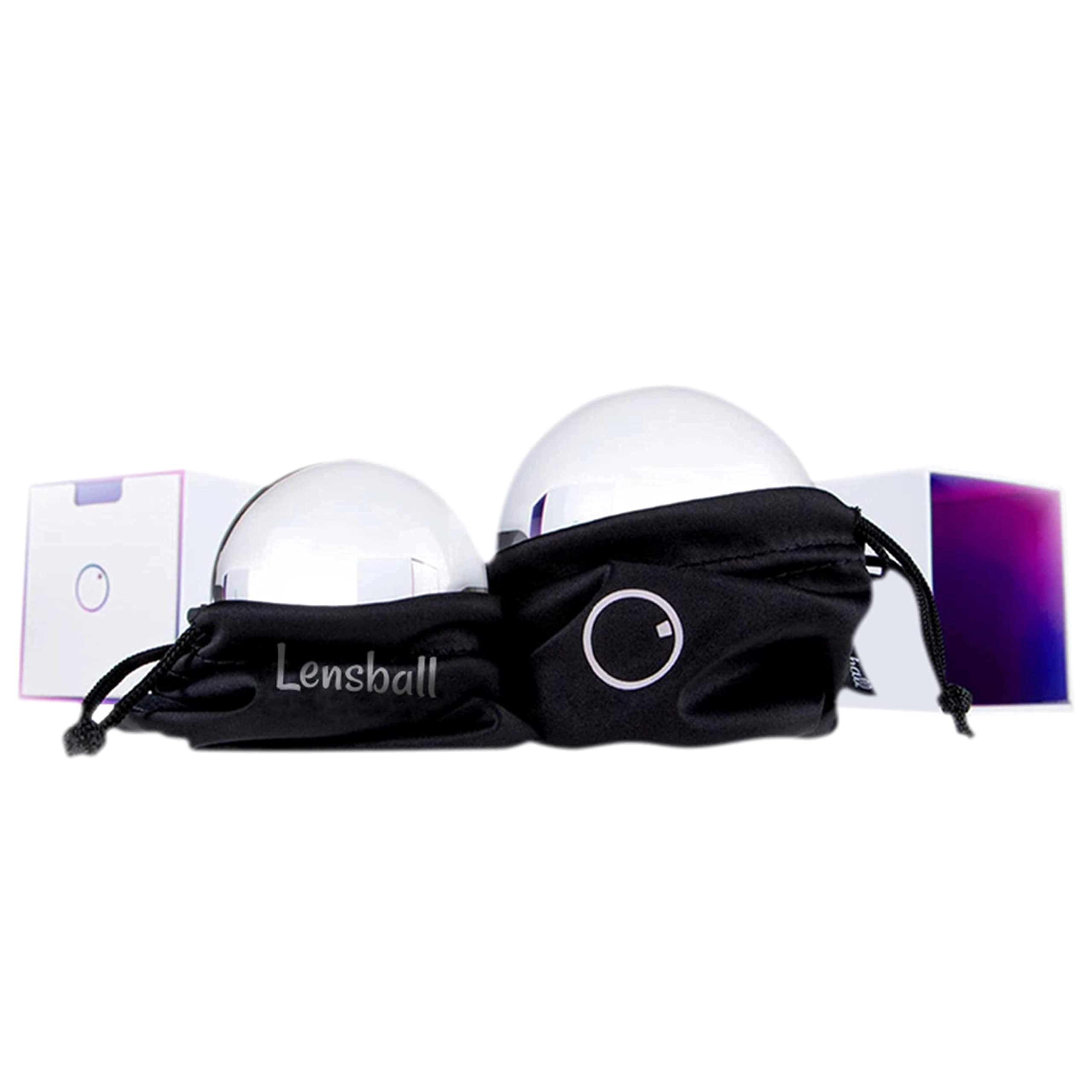 Original Lensball Pro 80mm, K9 Clear Crystal Ball Photography Sphere with Microfiber Bag