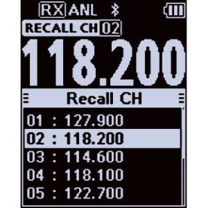 Icom IC-A25N VHF Airband Transceiver (NAV & COM channels)