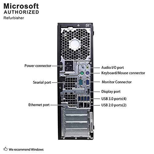 HP Elite 8300 SFF Small Form Factor Business Desktop Computer, Intel Quad-Core i7-3770 up to 3.9Ghz CPU, 8GB RAM, 256GB SSD, DVD, USB 3.0, Windows 10 Professional (Renewed)