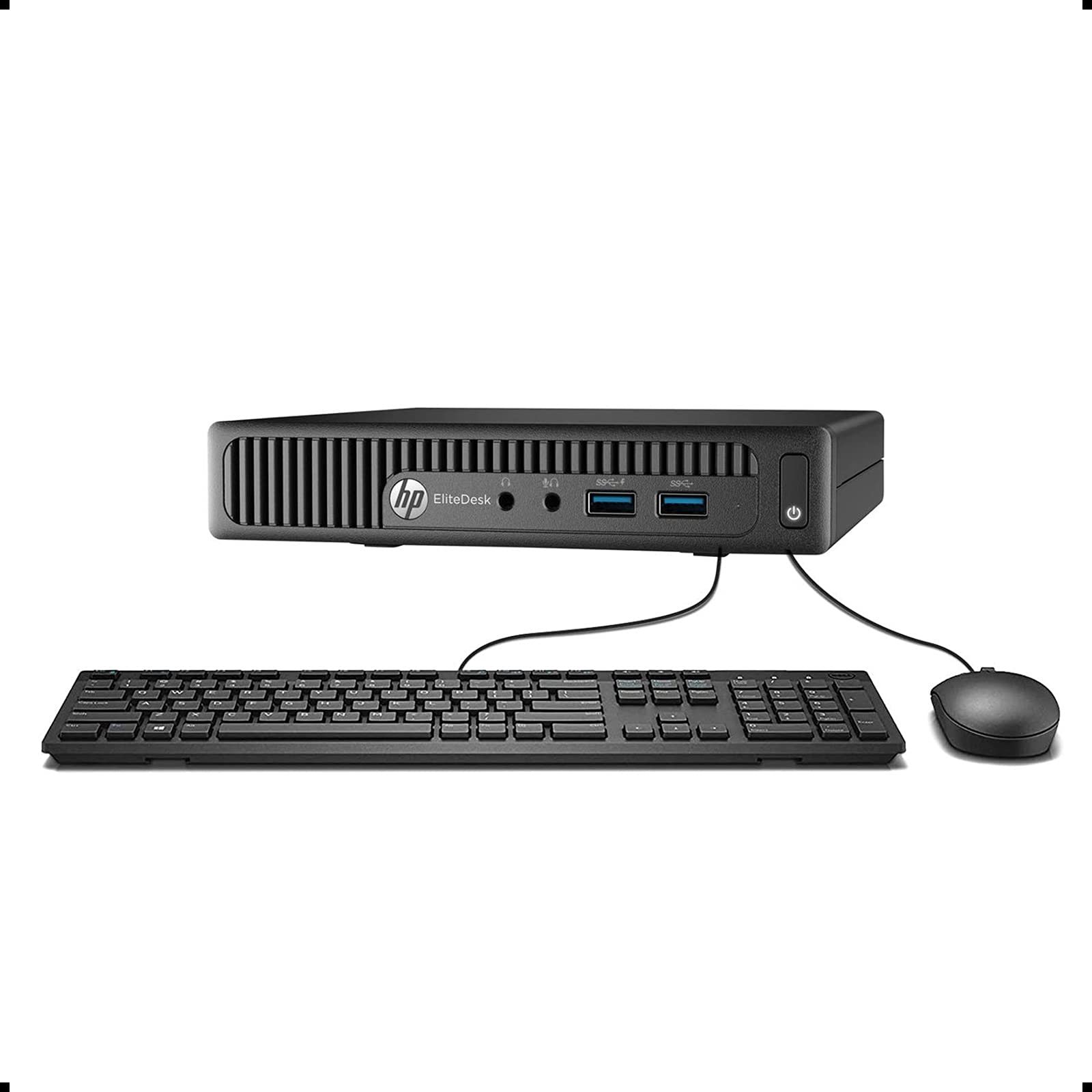 HP EliteDesk 800 G1 Tiny Computer Micro Tower PC, Intel Core i5, 8 GB Ram, 500 GB HDD, WiFi Windows 10 Pro (Renewed)