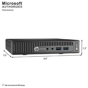 HP EliteDesk 800 G1 Tiny Computer Micro Tower PC, Intel Core i5, 8 GB Ram, 500 GB HDD, WiFi Windows 10 Pro (Renewed)