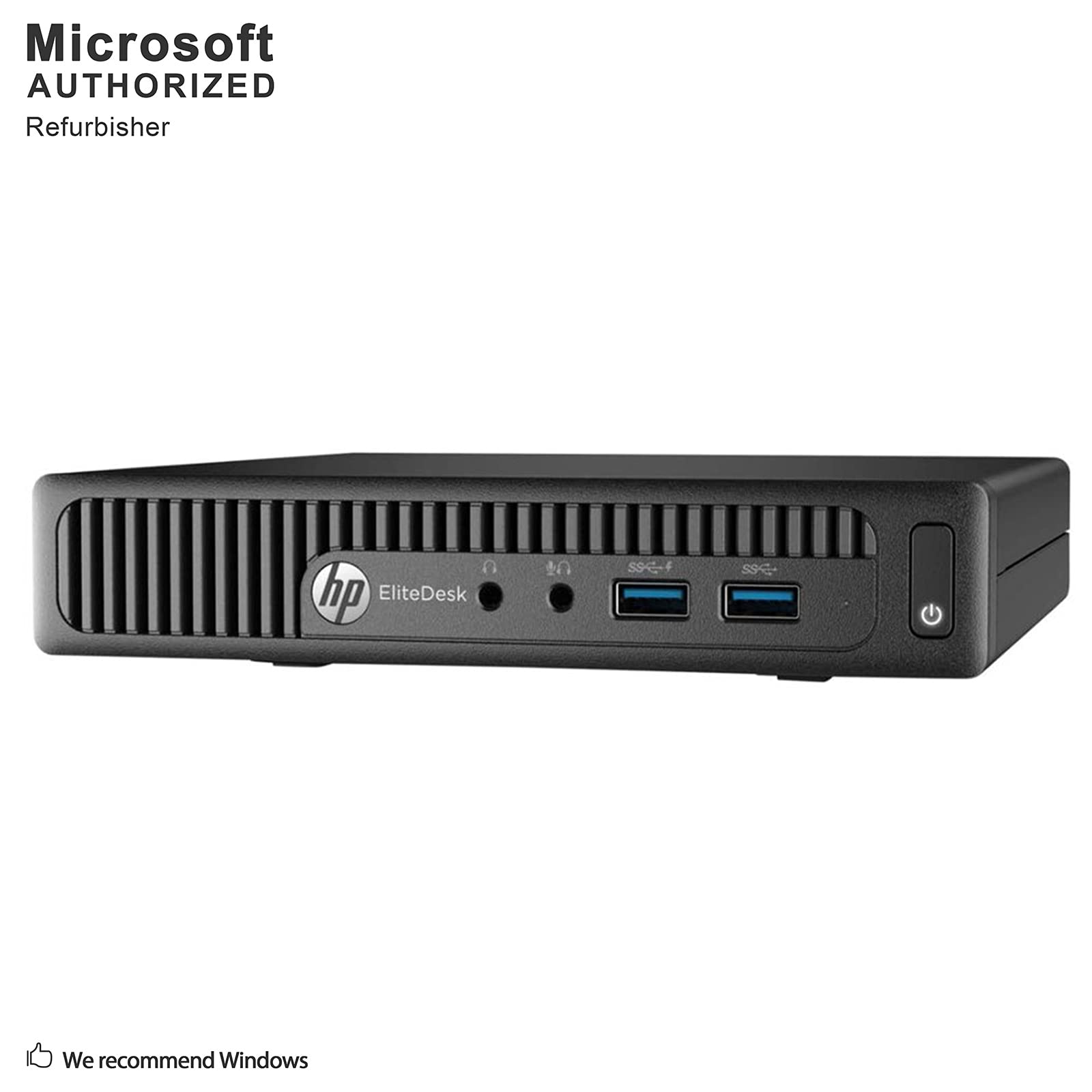 HP EliteDesk 800 G1 Tiny Computer Micro Tower PC, Intel Core i5, 8 GB Ram, 500 GB HDD, WiFi Windows 10 Pro (Renewed)