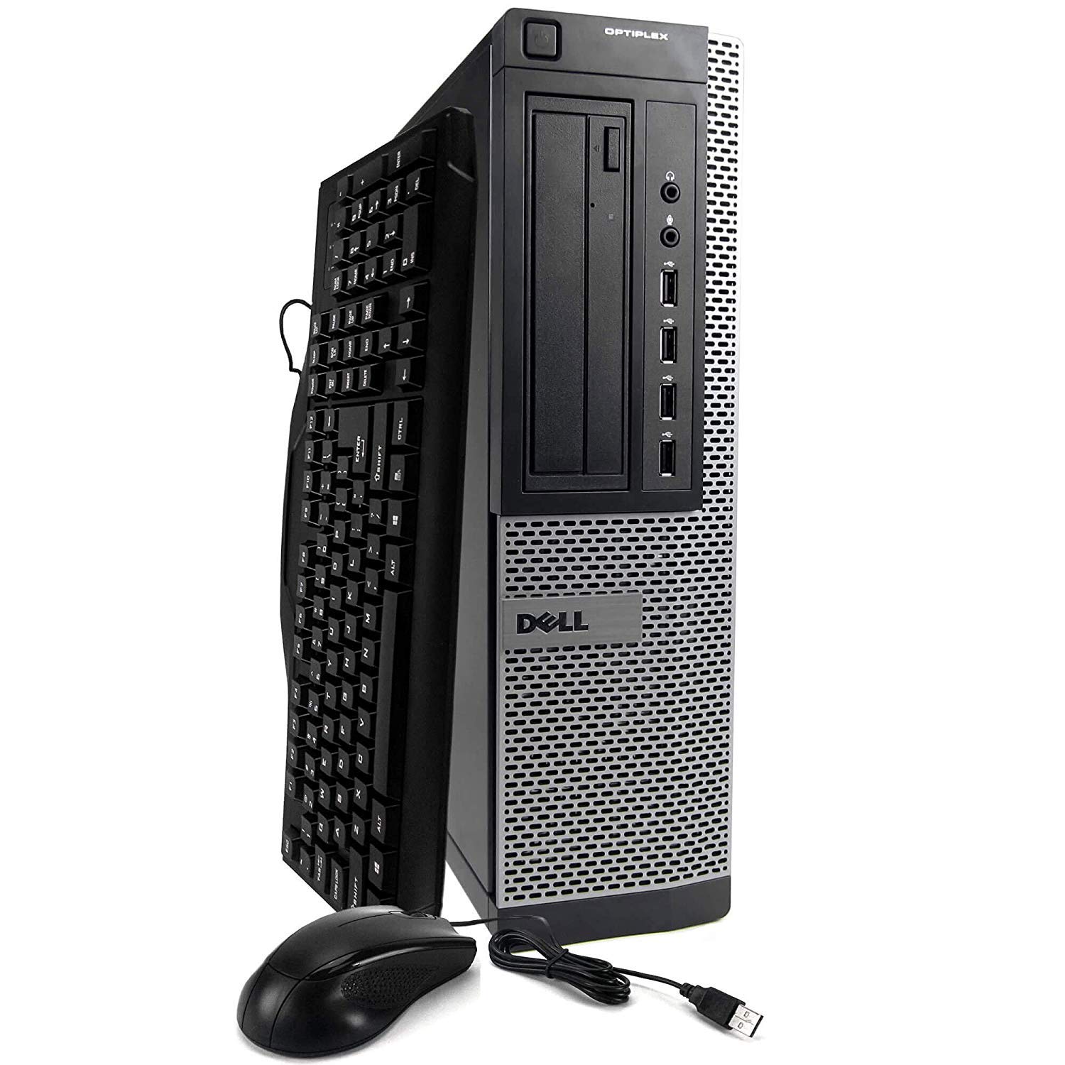 Dell Optiplex 990 Small Form Factor Business Desktop Computer, Intel Quad-Core i5-2400 up to 3.4GHz, 16GB RAM, 2TB HDD, DVD, WiFi, Windows 10 Professional (Renewed)