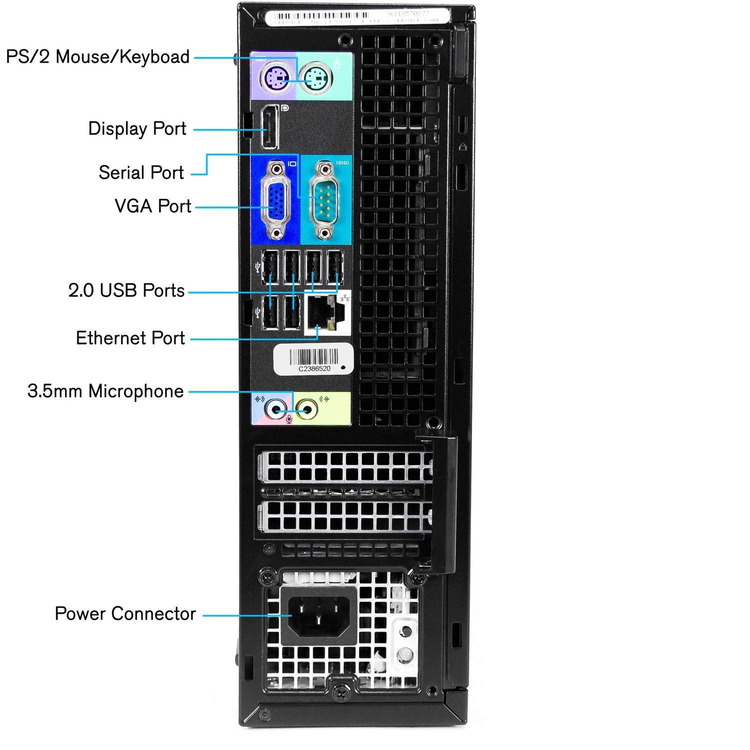 Dell Optiplex 990 Small Form Factor Business Desktop Computer, Intel Quad-Core i5-2400 up to 3.4GHz, 16GB RAM, 2TB HDD, DVD, WiFi, Windows 10 Professional (Renewed)