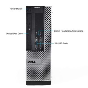 Dell Optiplex 990 Small Form Factor Business Desktop Computer, Intel Quad-Core i5-2400 up to 3.4GHz, 16GB RAM, 2TB HDD, DVD, WiFi, Windows 10 Professional (Renewed)