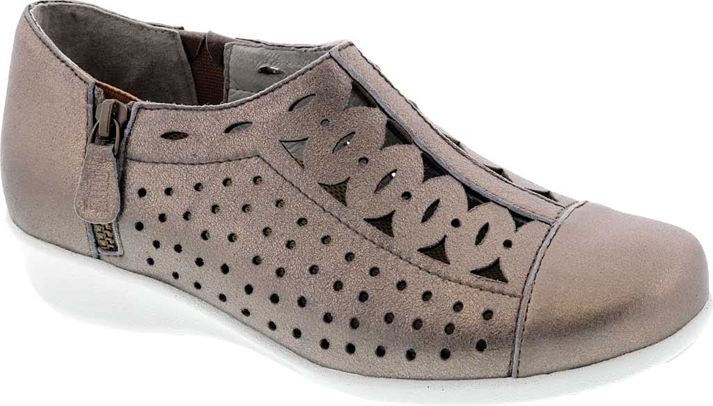 Drew Shoe Merlin Women's Therapeutic Diabetic Extra Depth Shoe: Taupe/Dusty Leather 8.5 Wide (D) Zipper