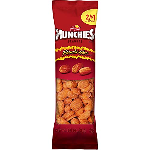 Munchies Peanuts, Flamin' Hot, 1.625 Ounce (Pack of 36)