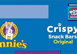 Annie's Organic Original Crispy Snack Bars, Gluten Free, 3.9 oz, 5 ct.