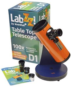 levenhuk labzz d1 easy to use telescope for children with rotating table dobson mount and 100x magnification