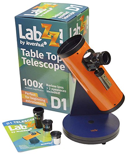 Levenhuk LabZZ D1 Easy to Use Telescope for Children with Rotating Table Dobson Mount and 100x Magnification