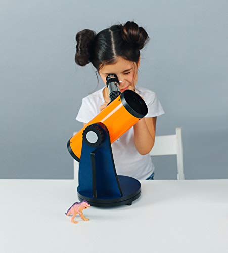 Levenhuk LabZZ D1 Easy to Use Telescope for Children with Rotating Table Dobson Mount and 100x Magnification