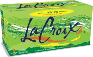 lacroix sparkling water, key lime, 12 fl oz (pack of 8)