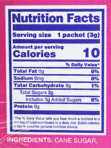 C&H Pure Cane NON-GMO Granulated Sugar, 0.10 Ounce (2.83 Gram) Packets - Pack of 500