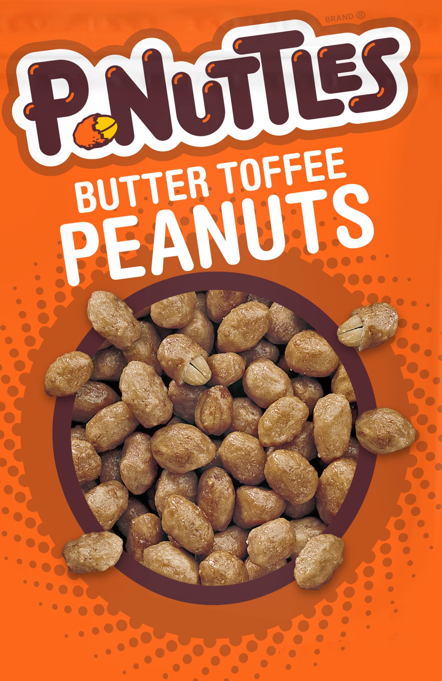 P-Nuttles Butter Toffee Covered Peanuts,Sweet Salty Snack, Toffee Peanuts,Toffee Nuts, 44 Ounce Jar Made in the USA, Kosher, Peanuts Sweet, Party Snack, Nuts Gift, Peanuts Bulk, Sweet Snack