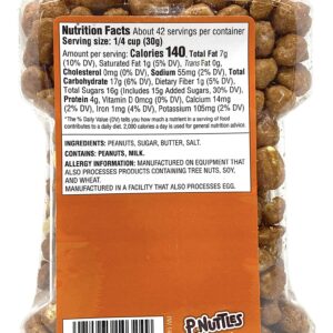 P-Nuttles Butter Toffee Covered Peanuts,Sweet Salty Snack, Toffee Peanuts,Toffee Nuts, 44 Ounce Jar Made in the USA, Kosher, Peanuts Sweet, Party Snack, Nuts Gift, Peanuts Bulk, Sweet Snack