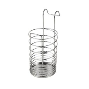 kaileyouxiangongsi 304 stainless steel utensil drying rack/chopsticks/spoon/fork/knife drainer basket flatware storage drainer (round)