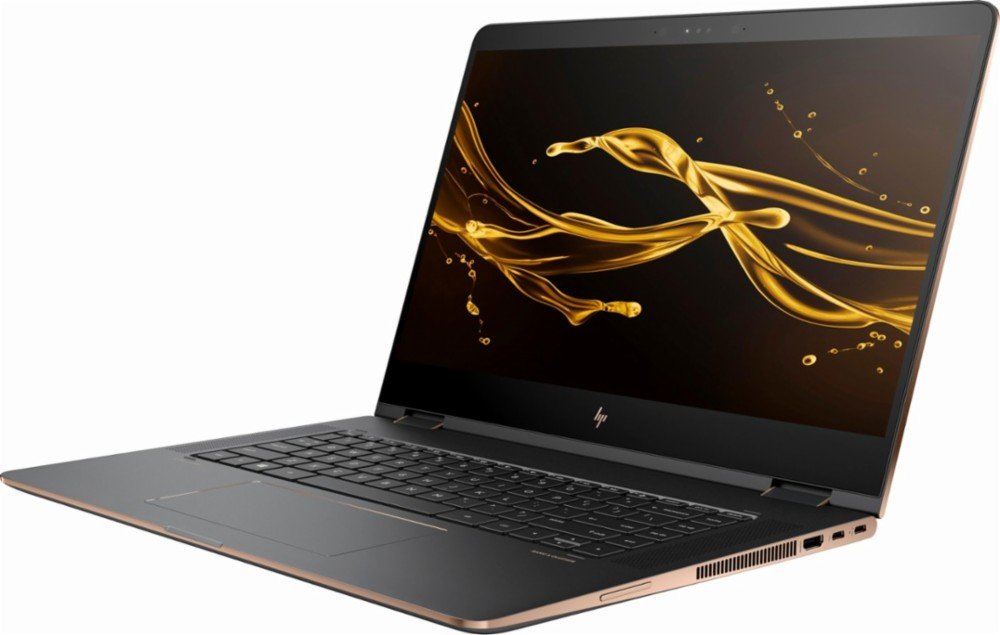 HP Older Spectre x360 2-in-1 15.6" 4K UHD Touch, Intel i7 8th Gen CPU 16GB RAM, 512GB SSD Dark Ash Silver - 3 Years McAfee Interet Security NO NUM-PAD, NO Fingerprint Reader