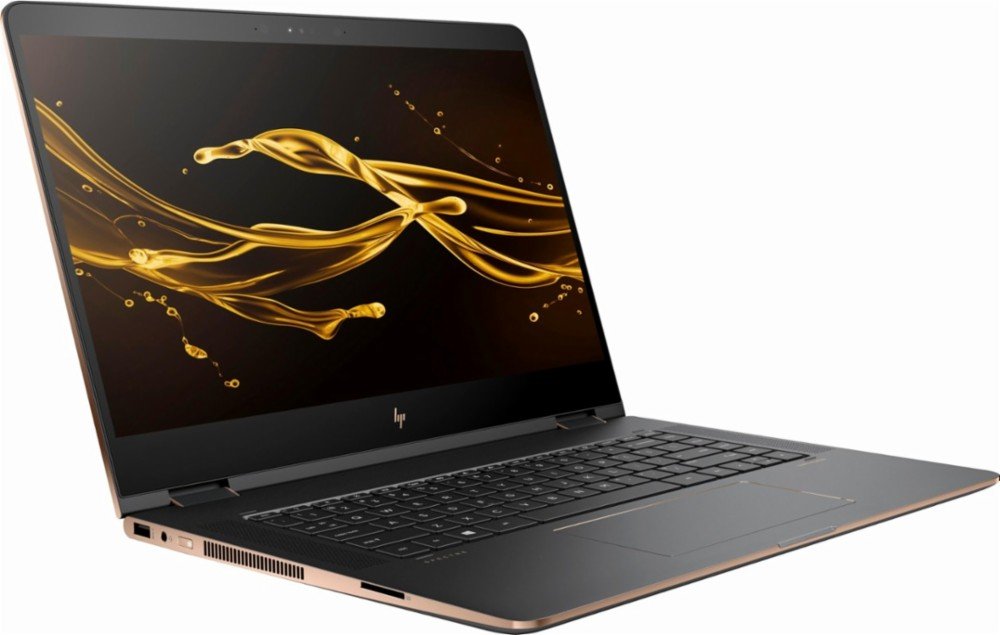 HP Older Spectre x360 2-in-1 15.6" 4K UHD Touch, Intel i7 8th Gen CPU 16GB RAM, 512GB SSD Dark Ash Silver - 3 Years McAfee Interet Security NO NUM-PAD, NO Fingerprint Reader