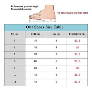 FOR U DESIGNS Funny Cat in Floral Women's Shoes Platform Lace Up Fitness Fashion Sneakers US 8