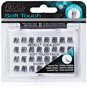 ardell soft touch trio individuals knotted, short black