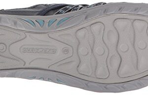 Skechers Women's Reggae Fest-Marlin-Fisherman Open Back Mule Relaxed Fit & A/C Memory Foam Water Shoe, Navy, 9 M US