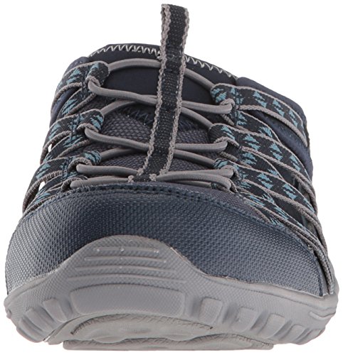 Skechers Women's Reggae Fest-Marlin-Fisherman Open Back Mule Relaxed Fit & A/C Memory Foam Water Shoe, Navy, 9 M US