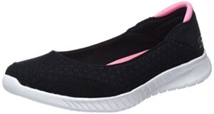 skechers women's 23628 trainers, black (black/pink), 3 uk 36 eu