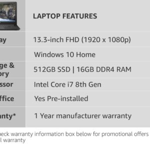 Dell Inspiron 13 7373 13.3-Inch 256GB SSD Core i7 2-in-1 Touch-Screen Laptop (16GB RAM, Intel Core i7-8550U, Windows 10 Home) I7373-7227GRY - Era Gray