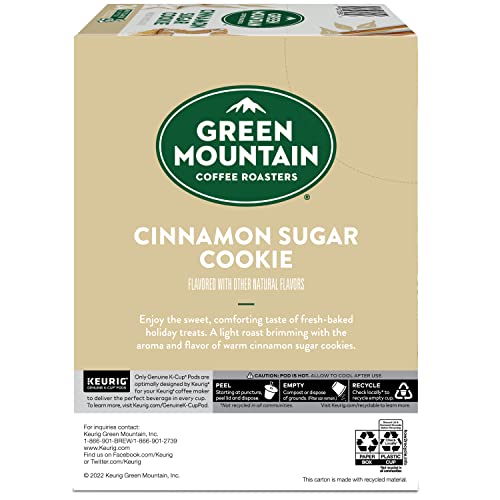 Green Mountain Coffee Roasters Cinnamon Sugar Cookie, 24 Count (Pack of 1)