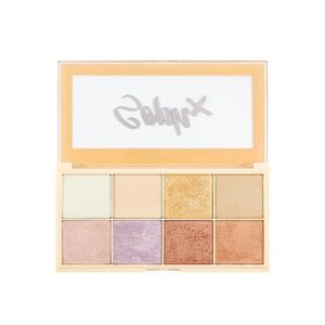makeup revolution soph x highlighter palette, highlighter makeup, gluten free, vegan & cruelty-free, 16g