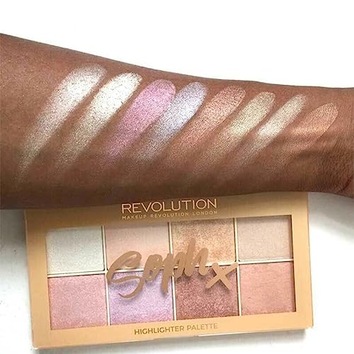 Makeup Revolution Soph X Highlighter Palette, Highlighter Makeup, Gluten Free, Vegan & Cruelty-Free, 16g