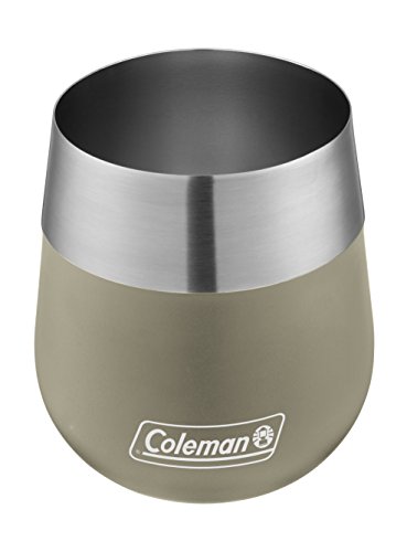 Coleman Claret Vacuum-Insulated Stainless Steel Wine Glass, 13oz Outdoor Wine Glass for Camping, Tailgating, Beach, Picnic & Backyard Patio