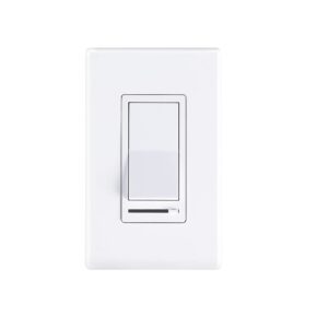 Cloudy Bay in Wall Dimmer Switch for LED Light/CFL/Incandescent,3-Way Single Pole Dimmable Slide,600 Watt max,Cover Plate Included